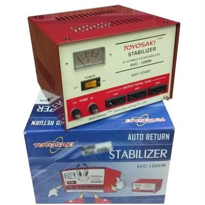 Populer Stabilizer Svc-1000N Toyosaki 1000 Watt ( Listrik Stabil 220V ) Terlariss 