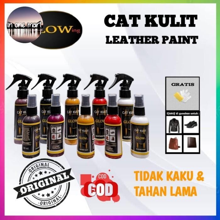 Ready cat kulit repaint tas semir sepatu poles tas pewarna ulang jaket midsol kanvas warna putih