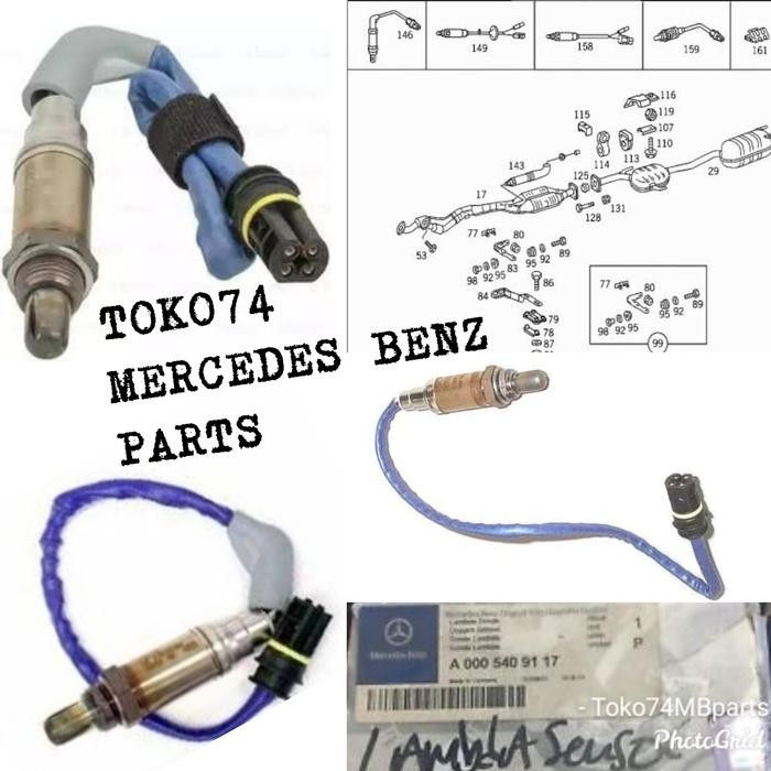 Terpopuler A0005409117 Lambda Sensor/ Sensor O2 Knalpot M104 W140, W129, W124 Terlariss 