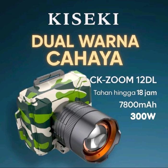 Ready SENTER KEPALA ZOOM LED KISEKI 300WATT / 250 WATT CAHAYA PUTIH CAHAYA KUNING