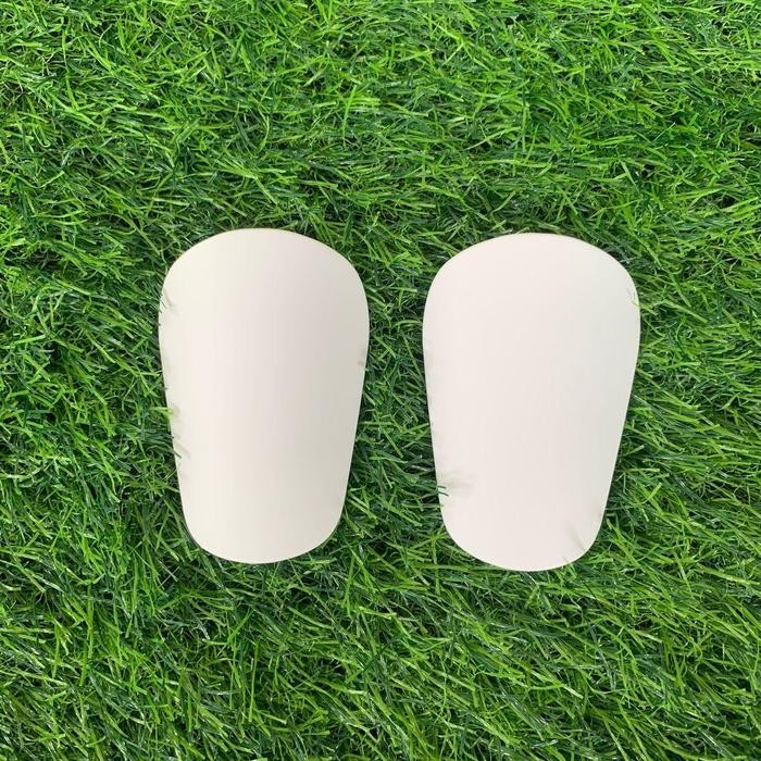 Deker Mini Polos Pelindung Tulang Kering Deker Olahraga Futsal Sepak Bola Size S = 5 X 8 Cm, M = 6 X