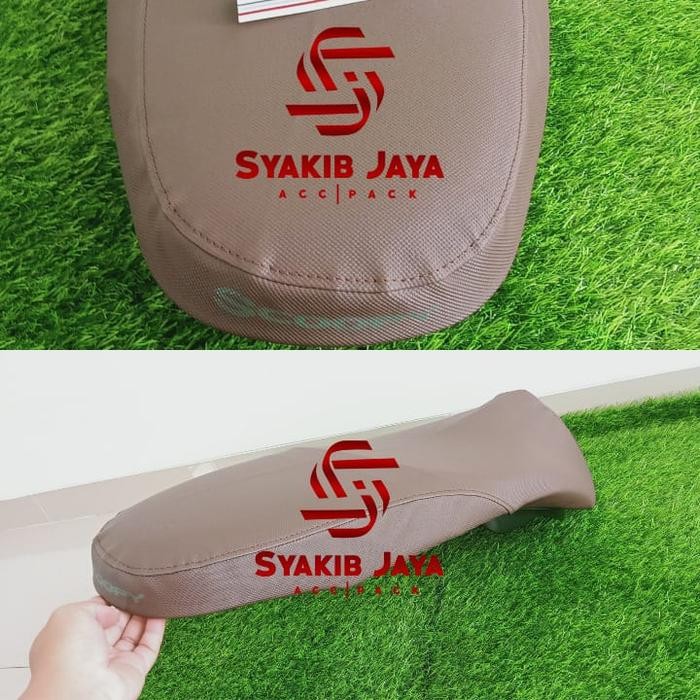 Sarung Jok/seat Cover Scoopy 2018-2020 Coklat Full ORI AHM
