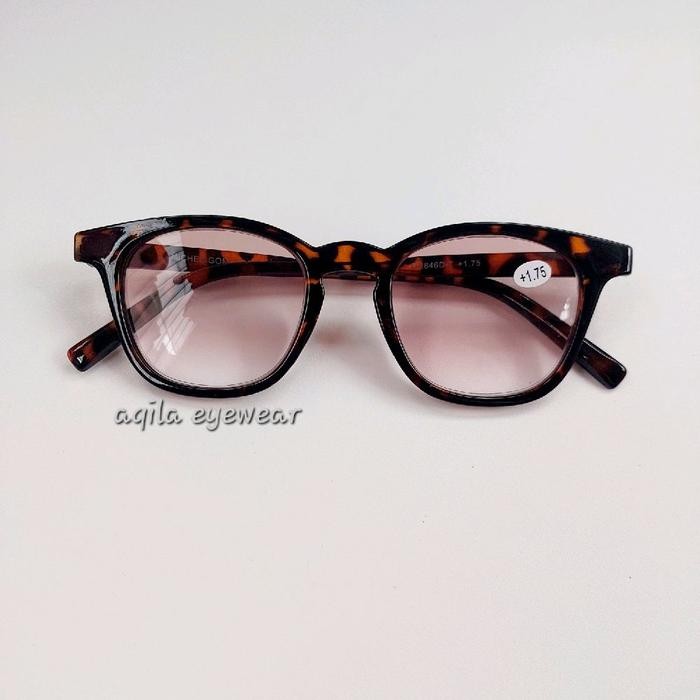 JUAL Kacamata baca kacamata plus lensa coklat gradasi 846