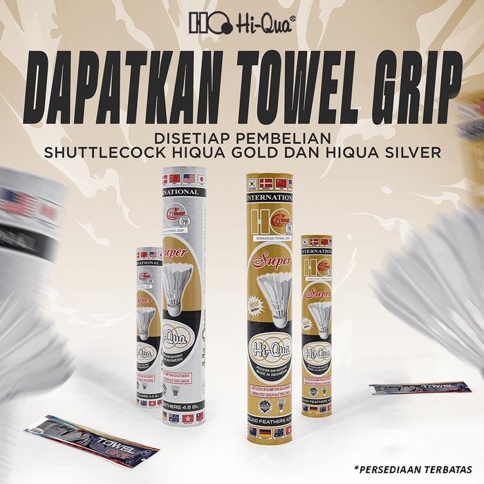 [1 pack]Hi-Qua Shuttlecock kok Badminton Gold Medium Speed BWF Series