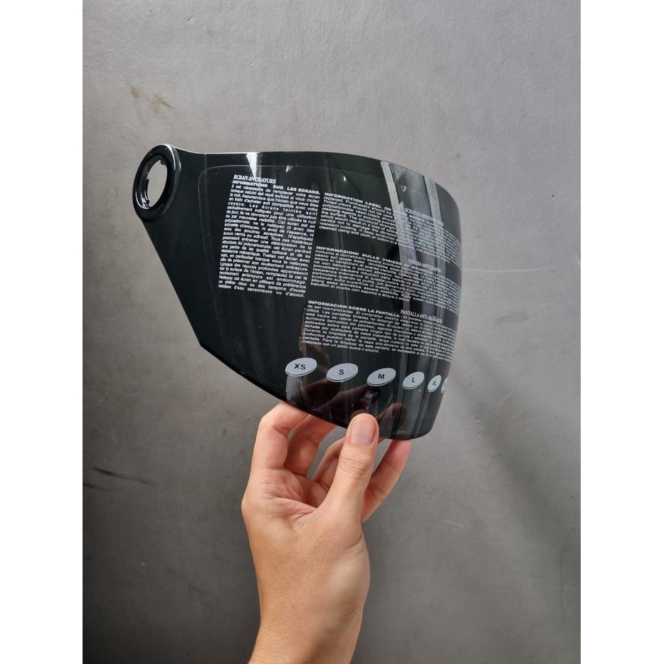 ZEUS 610 TITANIUM HALF FACE DOUBLE VISOR HELMET