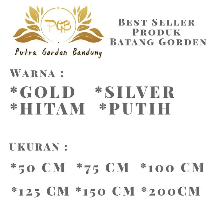 New Besi Gorden Warna Putih Batang Gorden Fullset