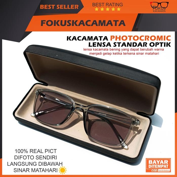 Promo Kacamata Lensa Photocromic Standar Optik Bisa Pakai Resep Minus Cyl 13