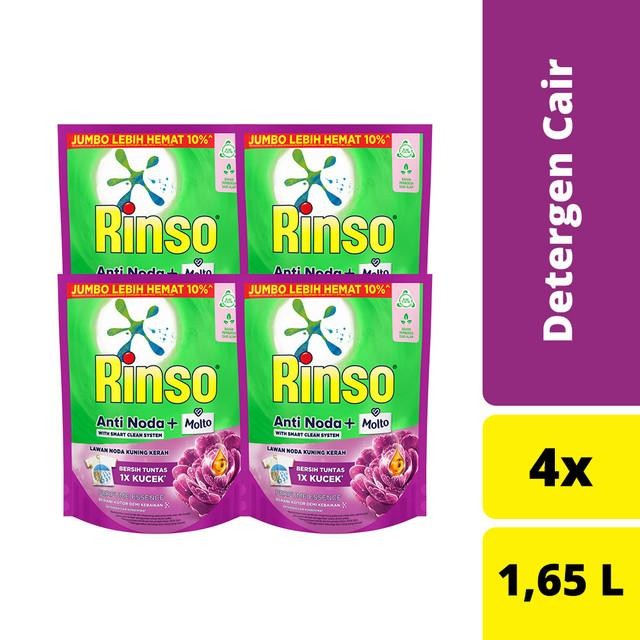 lc2e- Rinso Molto Perfume Essence Liquid 1.65L Isi 4