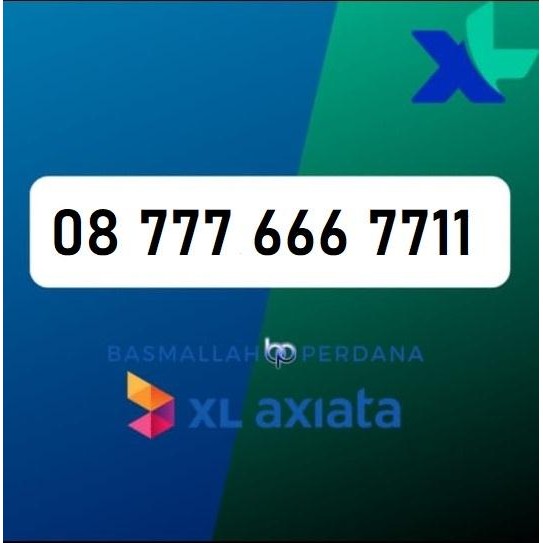 Nomor Cantik XB 777 666 7711 Perdana XL 4G 5G YOP925