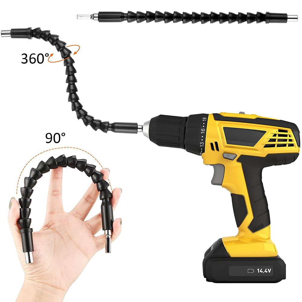 Flexible Drill Bit Extension Shaft Bits Magnetic Hex Soft Shaft Bar Flexible Cable Electric Drill dr