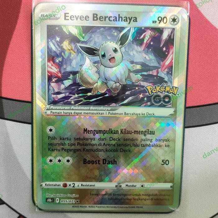 j225- Eevee Bercahaya Pokemon Go Tcg Indonesia