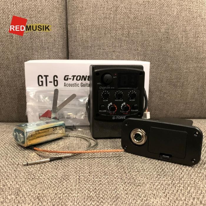 Equalizer Preamp Gitar Akustik Cherub G Tone GT 6 GTone Cherub GT6 Pickup Spull