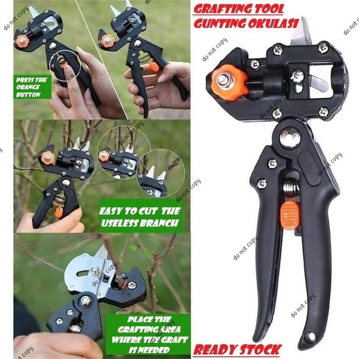 d253- Grafting Tool Gunting Okulasi Cangkok Grafting Stek Sambungan Dahan