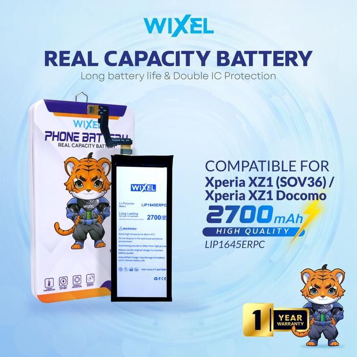 Original WIXEL Baterai Compatible For Xperia XZ1 Docomo AU SOV36 SO-01K LIP1645ERPC Double Power