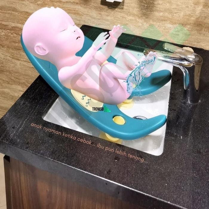 BERKUALITAS Tromso Kursi Cebok Bayi / Baby Butt Washing Tub/ Baby bather/ Kursi mandi Bayi