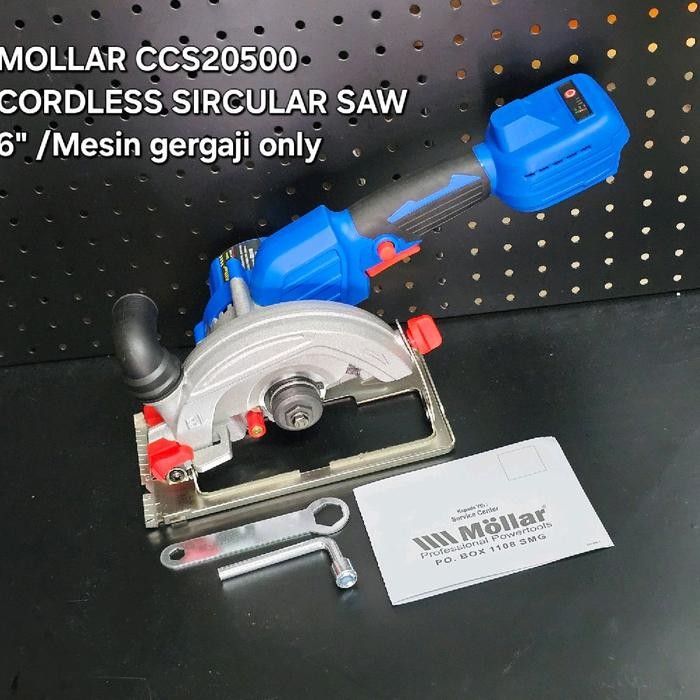 MOLLAR CCS20500 Mesin Circle saw 6" Cordless /mesin gergaji unit only