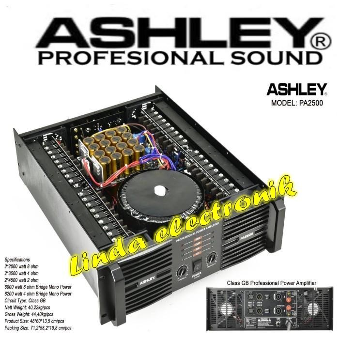 Terbaik Power Amplifier Ashley Pa 2500 / Pa2500 Class Gb 4000 Watt Terlariss 