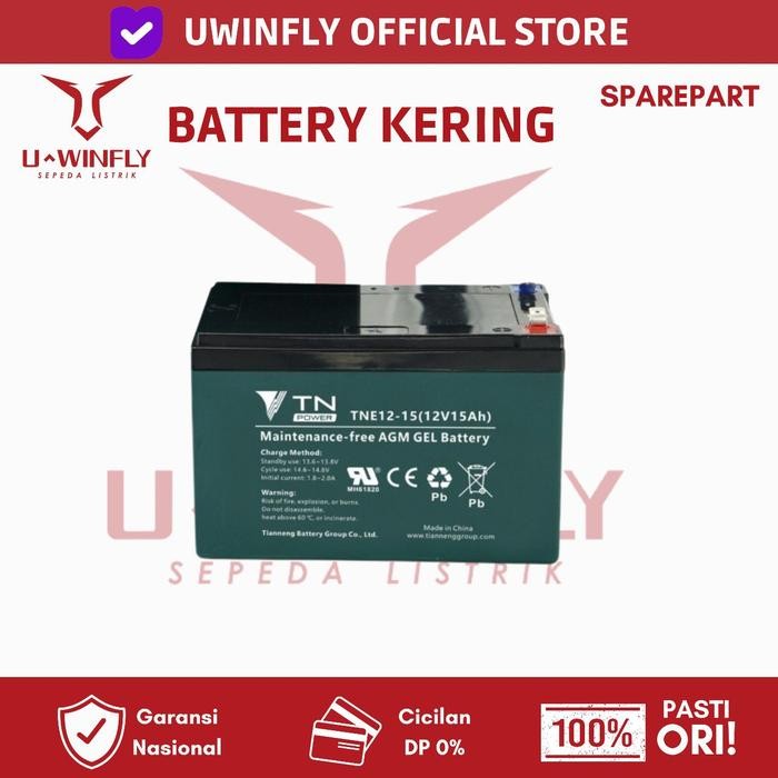 Ready Baterai kering sepeda listrik 48 / 36 / 24 / 12 volt 1