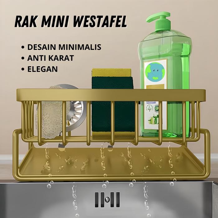 Rak Gantung Organizer Wastafel Cuci Piring / Rak Pengering Spon Cuci Piring Model Gantung Untuk