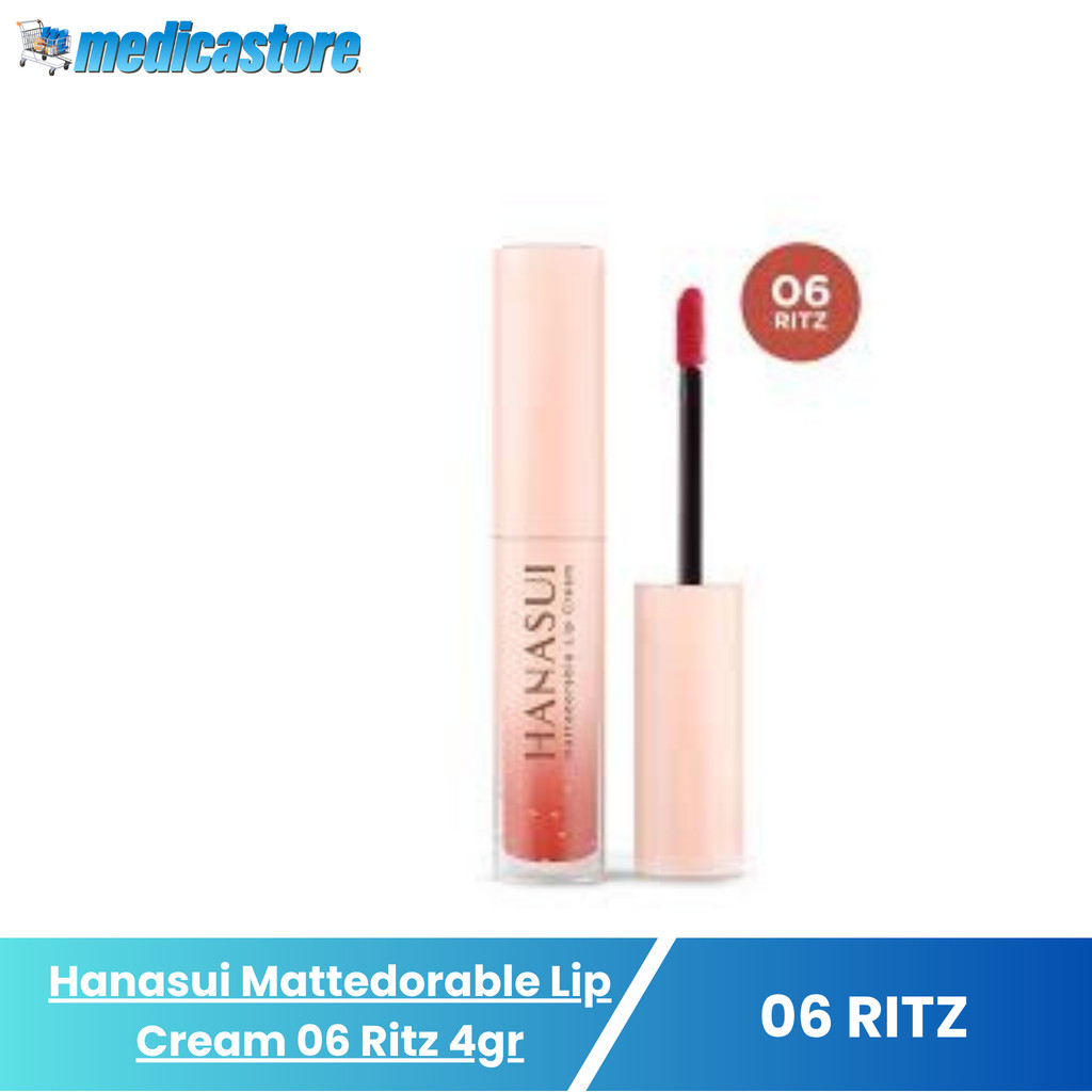 HANASUI Matted Lip Cream No. 06 Ritz 4gr - Lipstik Cair Tahan Lama