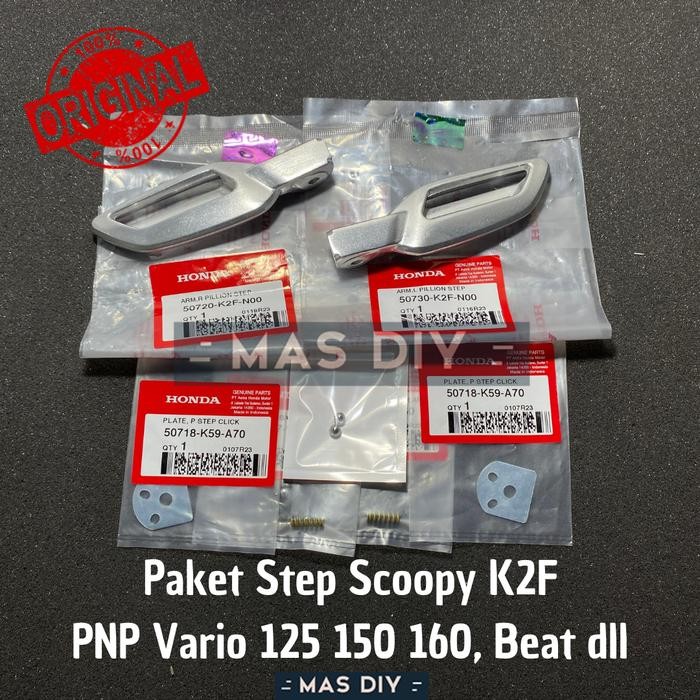 Footstep Step Scoopy New K2F Satu Set Ori AHM PNP Vario 125 150 dll