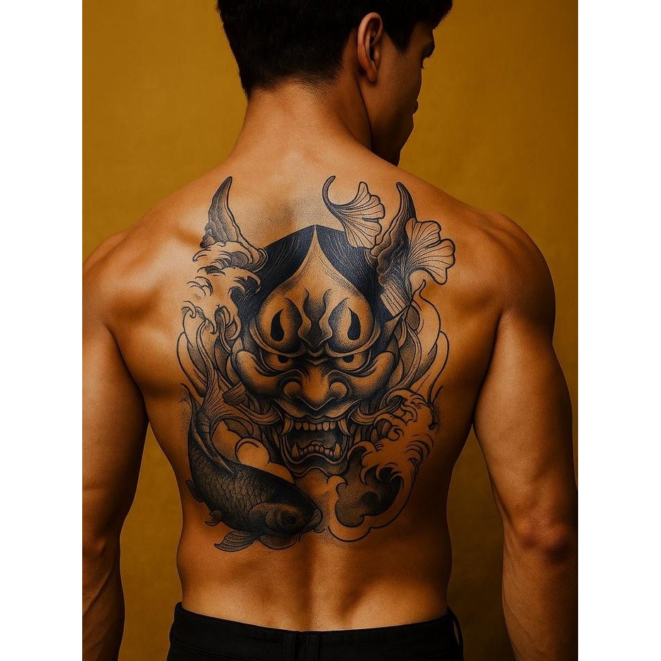 Potatoo Fruit Ink Full Back Tato Temporer Besar Untuk Punggung Tahan Air Promo 