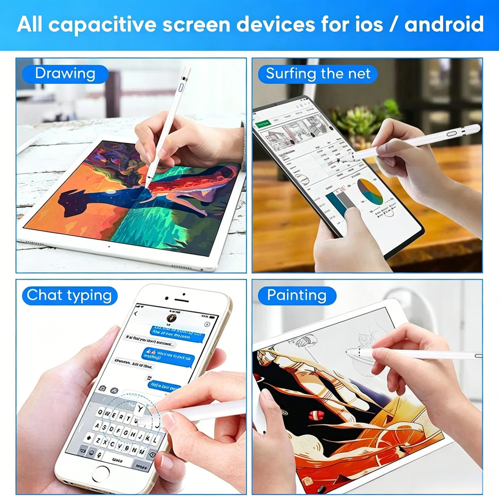 Universal Tablet Active Stylus Pen For Xiaomi Huawei Samsung Tablet Mobile Phone Pen For Android