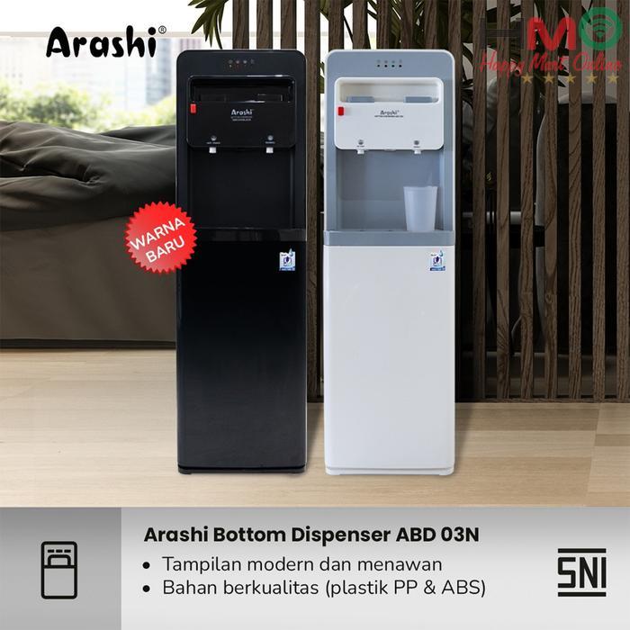 Dispenser Arashi Galon Bawah Abd 03 Panas Normal Bottom Load Dispenser Arashi Abd-03