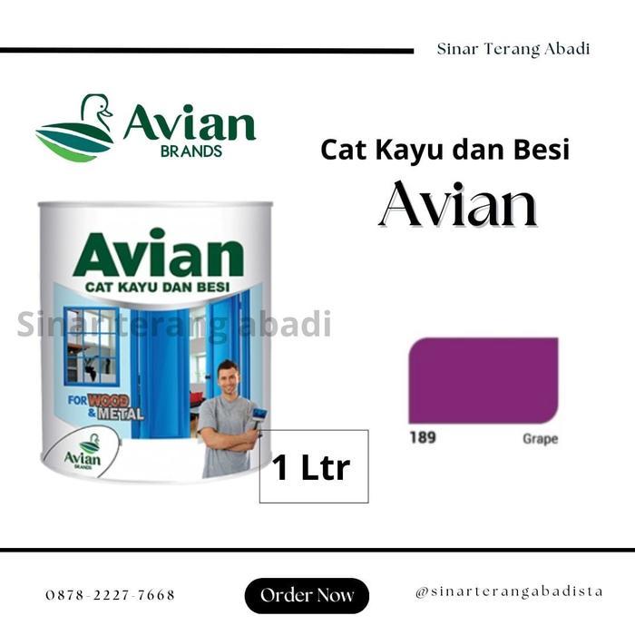 Best Seller Cat Kayu & Besi Avian 1 Kg 189 Grape Premium