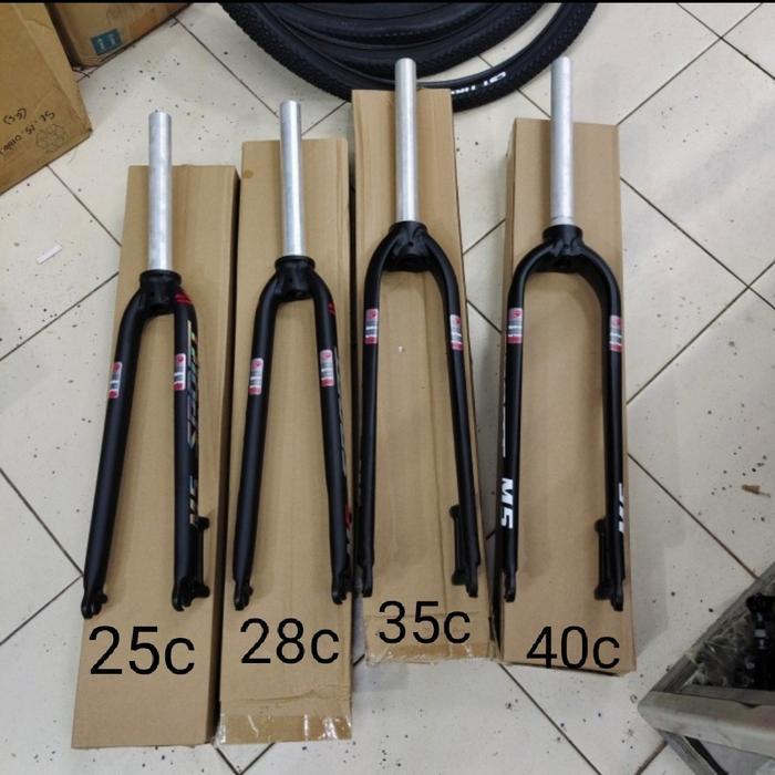 Baru Fork Rigid M5 Spor Disc Brake Alloy 7005