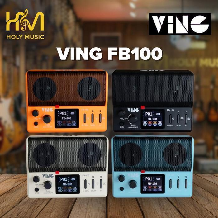 TERBARU VING FB100 FB-100 FB 100 FLYBRO ALL-IN ONE PORTABLE MULTIEFFECTS PROCESSOR