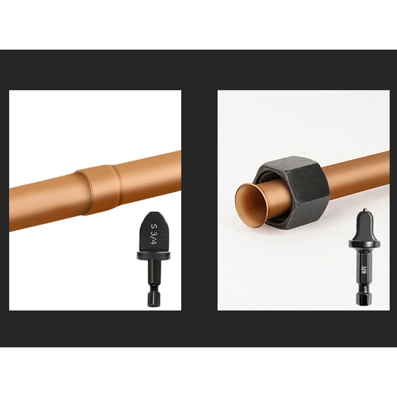5/6/11PCS Tube Pipe Expander Copper Tube Hex Shank Pipe Expander for Air Conditione Swaging Pipe