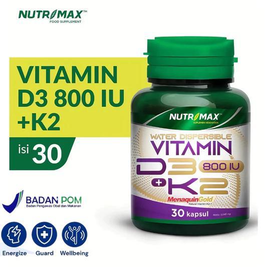 NUTRIMAX VITAMIN D3+K2 / VIT D3 WATER DISPERSIBLE K2 / VIT D 800 IU K 40 MCG