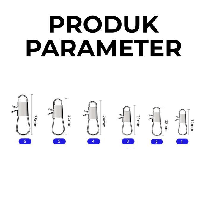 RIPTIDE SNAP BR-03 PENITI PANCING STAINLESS STEEL KUAT HIGH STRENGTH SNAP PANCING, PENITI PANCING,