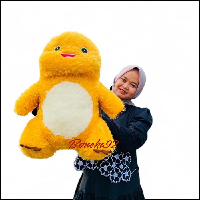 Boneka nailong jumbo uk55cm//Boneka nailong dino kuning jumbo 55cm
