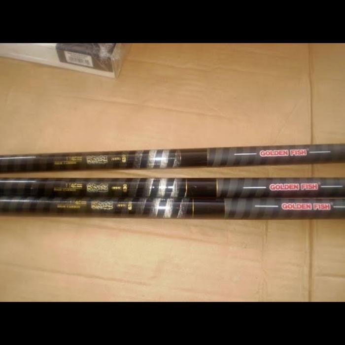 POLE / TEGEK GOLDEN FISH "HIGH CARBON" (Bahan CARBON / GRAPHITE) 630cm