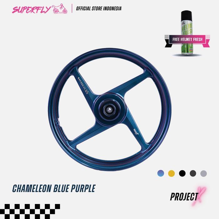 Velg Mio Sporty - Superfly Project X Size 16-14 - Chameleon Blue Purple