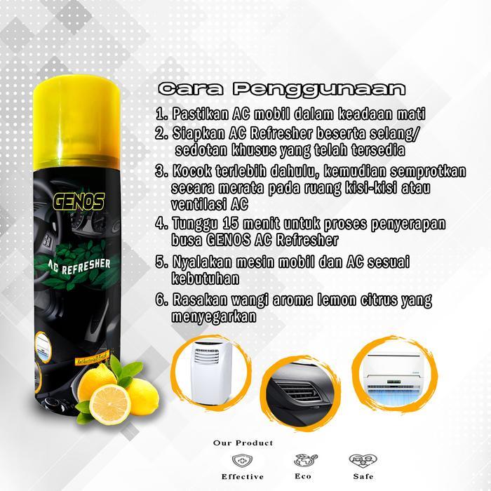 genio ac cleaner refresher pembersih ac mobil rumah