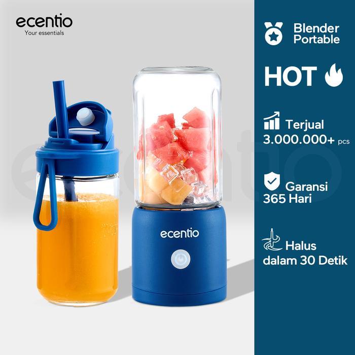 Mitochiba Kitchen - portable blender 10 pisau juicer Kaca Tebal 2 Cup mini portable dengan sedotan