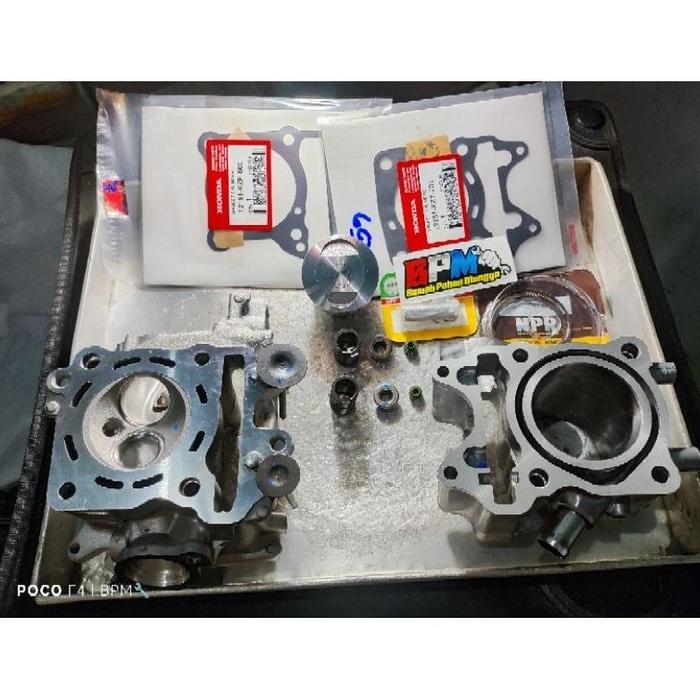 Paket bore up Vario 125 to 160cc piston 59mm Head Vario 150 porting bore up Vario 150 59mm porting p