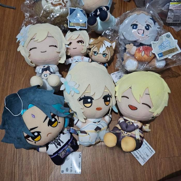 HOT SALE OFFICIAL MERCH NUIGURUMI PLUSH GENSHIN IMPACT CHIBIGURUMI TOMONUI LUMINE AETHER XIAO