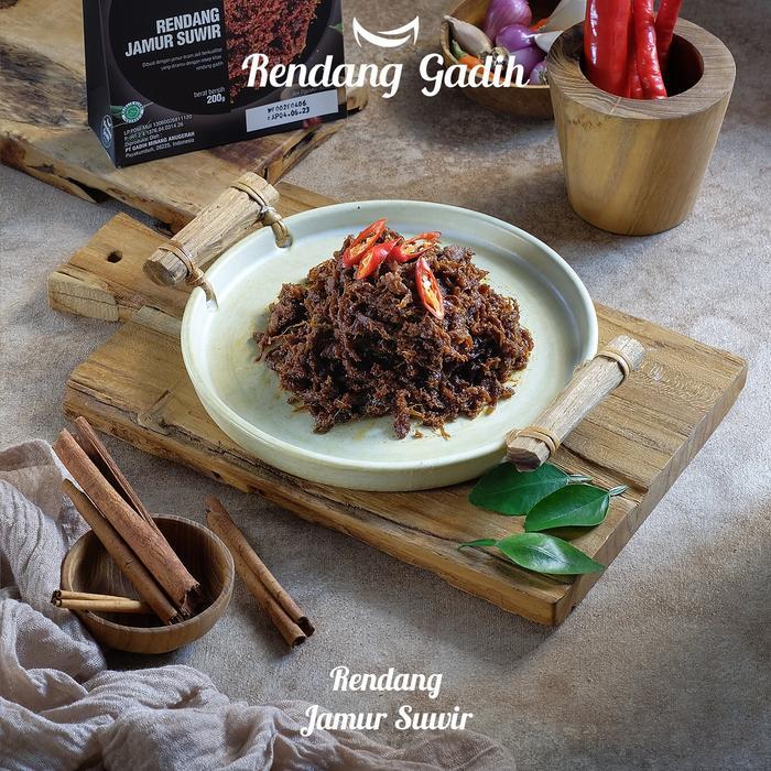 Asli Rendang Gadih - Rendang Jamur Suwir 200 G Sale