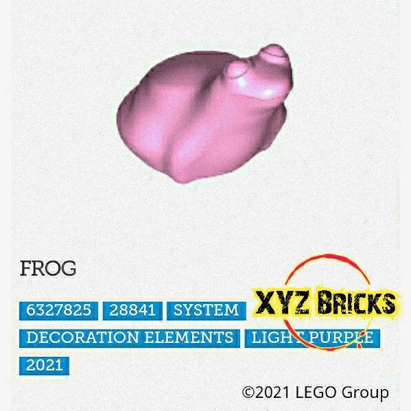 LEGO PARTS 6327825 Animal - Frog Lht Pule - Pink