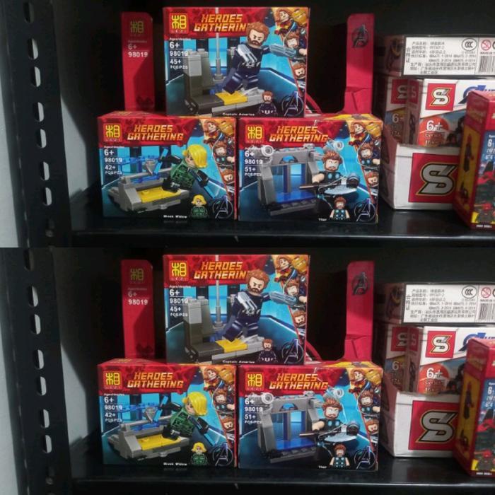 Mainan anak lego Heroes gathering 42 pcs SNI 98019