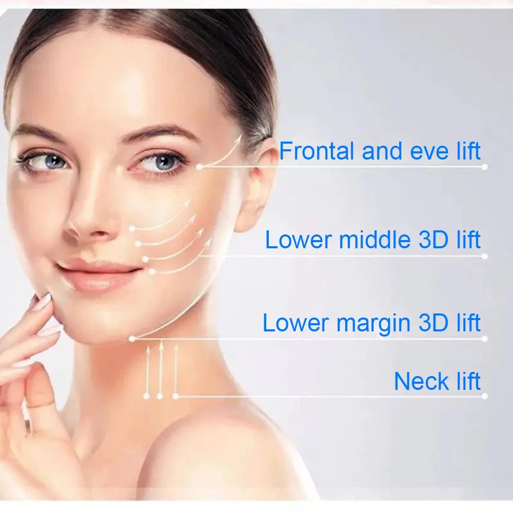 Facial Lift Anti Aging Hyaluronic Tightening Radar Thread No Needle Silk Fibroin Line Carved Protein