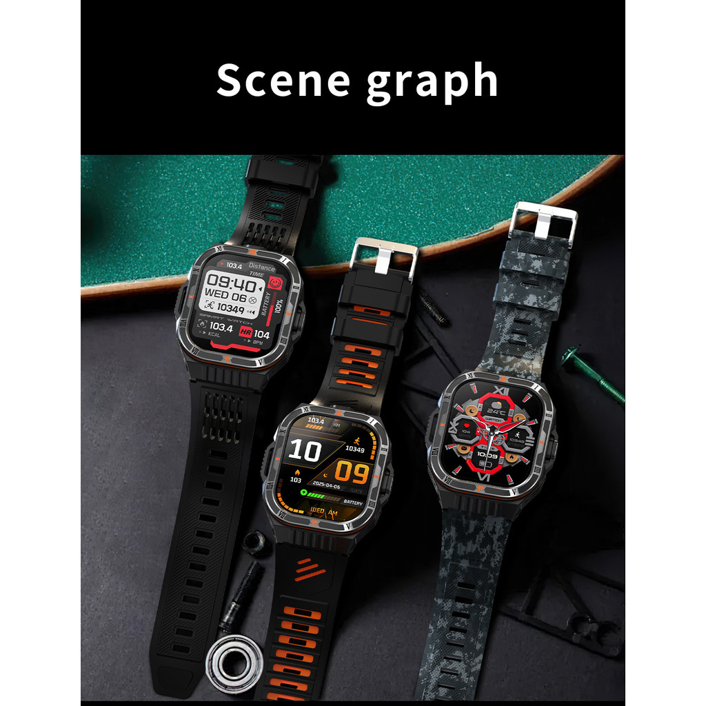 for Honor Magic8 Pro Magic7 v5 v3 v2 500 Pro 400 Smart Watches For Man Outdoor Sport LED Smartwatch