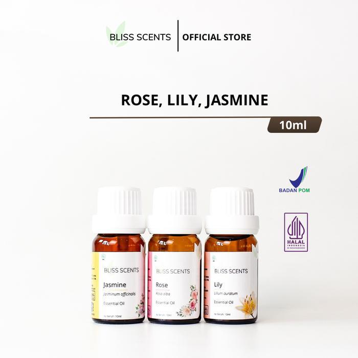 Minyak Atsiri Aromaterapi Floral Mawar Lily Melati 10ml