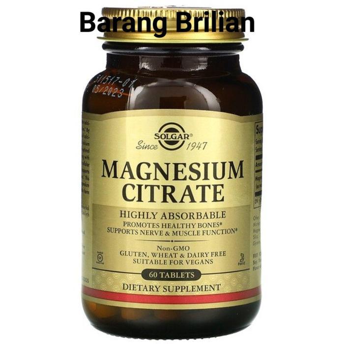 Solgar Magnesium Citrate 60 Tablets