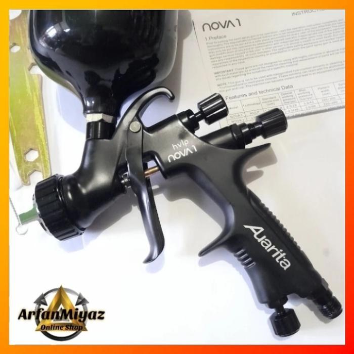 SPRAY GUN AUARITA NOVA 1 SPACE BLACK HVLP 1,3MM CUP 600ML