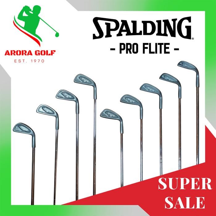 Stick Golf Set Iron Spalding Pro Flite Steel Shaft Flex R